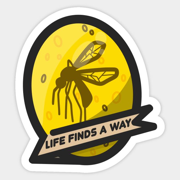 Life Finds a Way Sticker by By-Berto